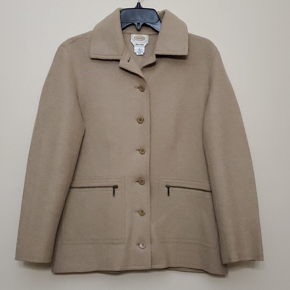 Talbots Tan Pea Coat